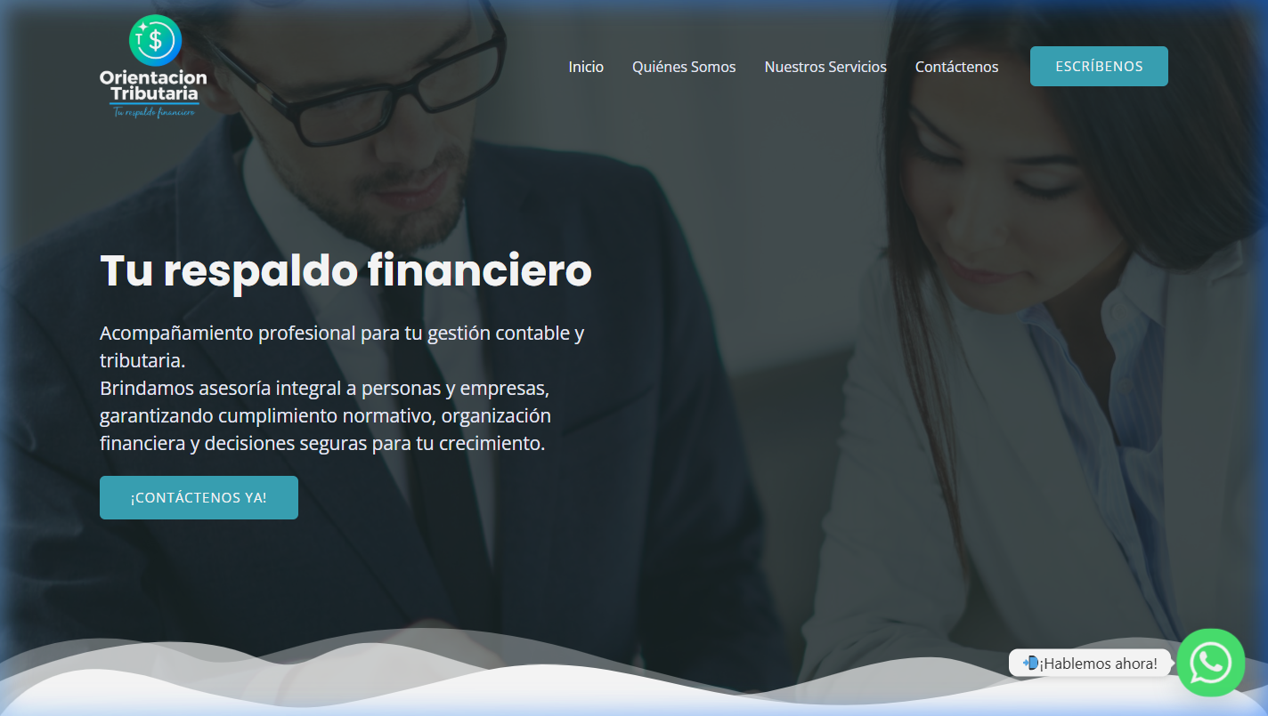 Homepage de Orientación Tributaria — Tu respaldo financiero